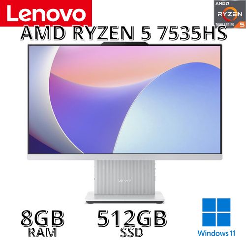 All-in-One AIO 23.8" FHD IPS Ryzen 5 7535HS 3.3/4.5GHz, 8GB RAM 512GB SSD