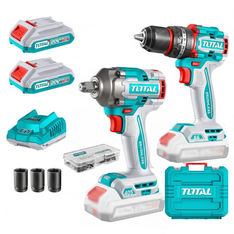 Combo taladro percutor 66nm + llave de impacto 405nm