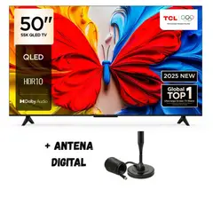 TCL - Televisor 50" FHD QLED 50S5K 2025 + Antena
