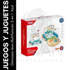 GENERICO - Gimnasio leon Multifunción 2 en 1 Azul