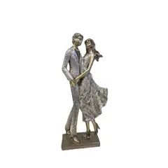 GENERICO - Escultura decorativa de pareja elegante - Adorno Romántico Regalo Ideal para San Valentín