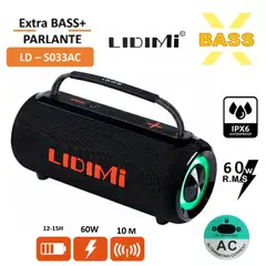 LIDIMI - Parlante Portatil LD-S033AC Bluetooth 60W