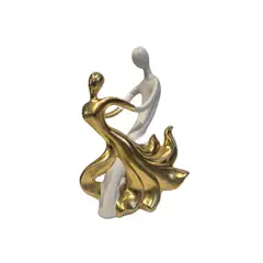 GENERICO - Escultura decorativa de pareja en danza - Adorno Romántico Regalo Ideal para San Valentín