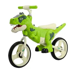 GENERICO - Bicicleta de Equilibrio para Niños y Niñas a Pedales 2 Ruedas Diseño Dinosaurio
