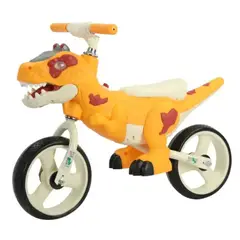 GENERICO - Bicicleta de Equilibrio para Niños y Niñas a Pedales 2 Ruedas Diseño Dinosaurio