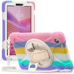 GENERICO - FUNDA ANTIGOLPE PARA TABLET LENOVO TAB ONE 87” TB305FUK9 ARCOIRIS