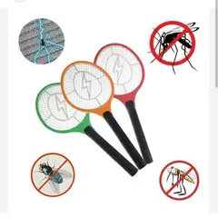 GENERICO - Raqueta Eléctrica Mata Mosquitos Recargable Con Enchufe Directo