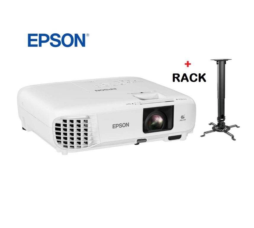 Proyector Powerlite E24 de 3600 Lúmenes HDMI, 3LCD, XGA+ Rack Soporte
