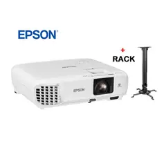EPSON - Proyector Powerlite E24 de 3600 Lúmenes HDMI, 3LCD, XGA+ Rack Soporte
