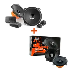 HERTZ - SET DE COMPONENTES Y PARLANTES COAXIALES 5 PULGADAS