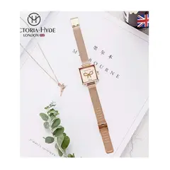 GENERICO - Reloj de Pulsera Mujer Pulsera de Cuarzo Cuadrado MOD1027