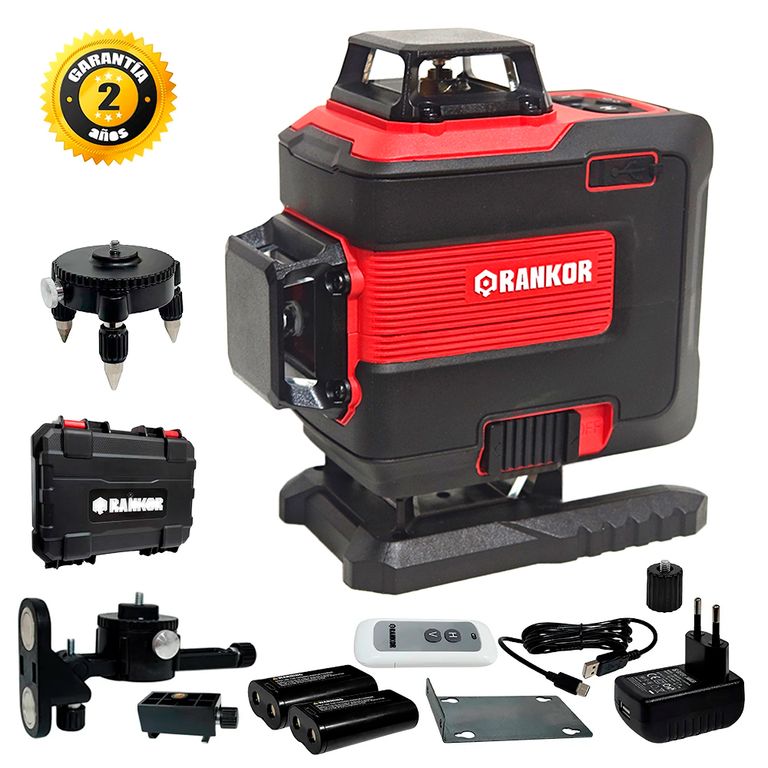 NIVEL LASER 4D VERDE INDUSTRIAL RLG16002 16 LINEAS