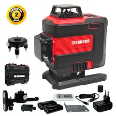 RANKOR - NIVEL LASER 4D VERDE INDUSTRIAL RLG16002 16 LINEAS