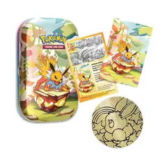 POKEMON - Evoluciones Prismaticas Lata Decorativa Con Moneda Jolteon