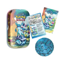 POKEMON - Evoluciones Prismaticas Lata Decorativa Con Moneda Glaceon