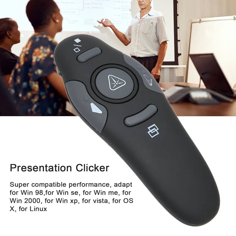 Clicker de Presentación Inalámbrico Dispositivo Manejar Diapositivas a Distancia