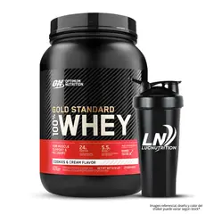 OPTIMUN NUTRITION - Gold Standard Whey 1.85 LB Proteina Whey ON - Cookie and Cream + Shaker