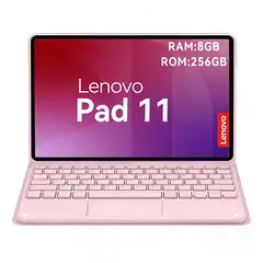 LENOVO - Tablet Pad 11 2025 8+256GB 11" WIFI 2.5K-Gris+Teclado Rosa