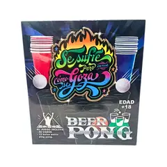 GENERICO - Set de Juego Beer Pong - Se Sufre Pero Cómo Se Goza