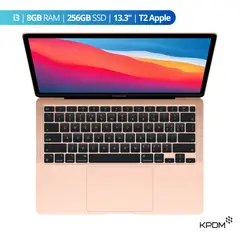 APPLE - Laptop MacBook Air 2020 i3 8GB 256GB 13.3" Oro Reacondicionado Grado A