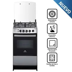 INDURAMA - Cocina Bilbao Spazio Plus 20″ Cromo - Diseño Compacto y Funcional