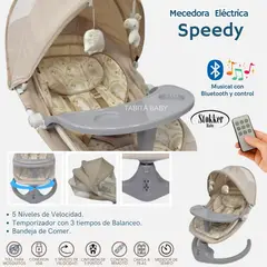 STOKKER BABY - Mecedora Eléctrica con bandeja Speedy Beige