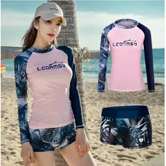 GENERICO - TRAJE DE BAÑO CON UPF50 MANGA LARGA FLOREADO