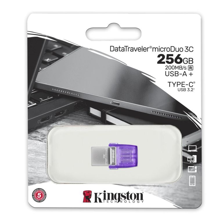 Memoria USB Duo Microduo 256GB USB 3.2