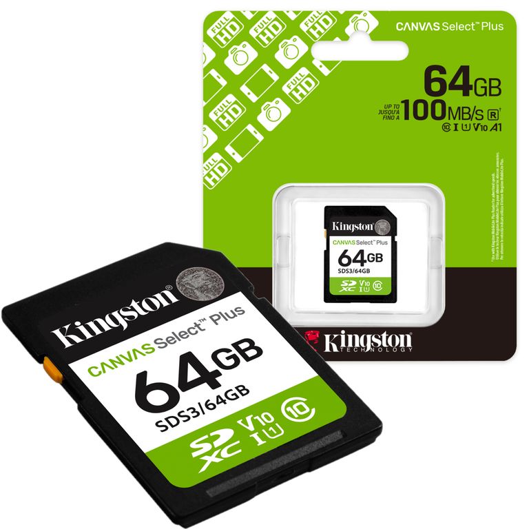 Memoria SD 64GB Para Cámaras De Vídeo