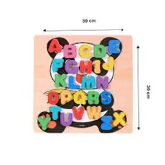 GENERICO - Rompecabezas De Encaje Abecedario Oso