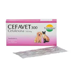GENERICO - Cefavet 300, Cefalexina 300mg X 1 Tableta