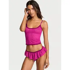 VICTORIA'S SECRET - Pijama Lenceria de 2 piezas Sexy Victoria Secret de mujer - Fucsia