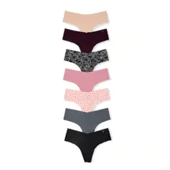 VICTORIA'S SECRET - Set de 7 Pantys Tanga ViICTORIAS SECRET
