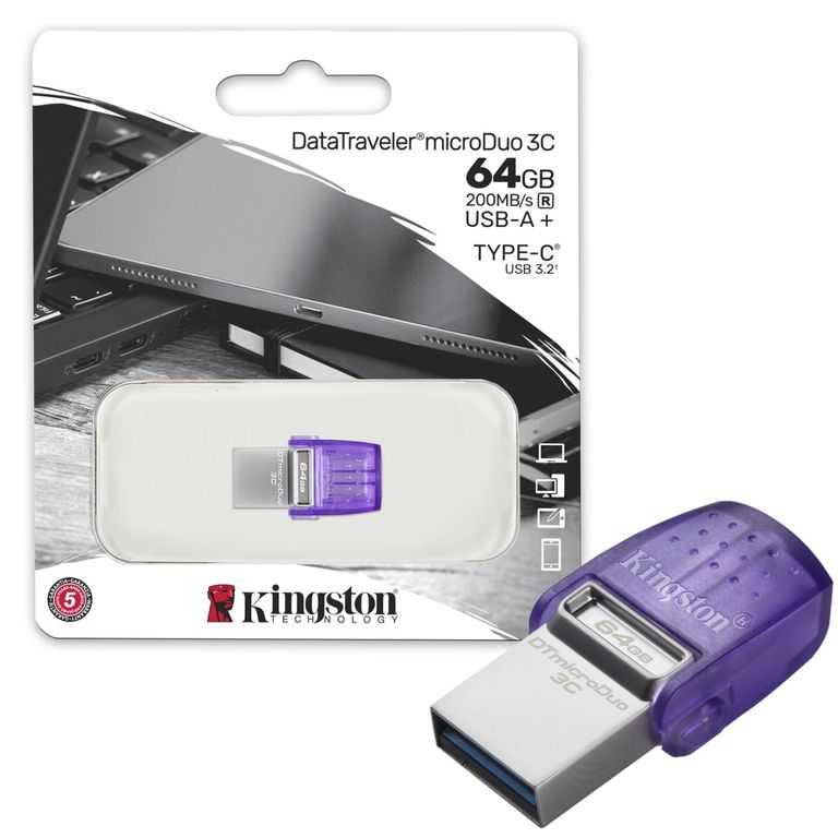 Memoria USB Duo 64GB USB 3.2