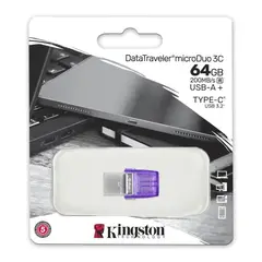 KINGSTON - Memoria USB Duo 64GB USB 3.2