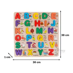 GENERICO - Rompecabezas De Encaje Abecedario