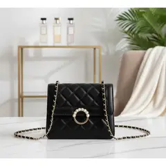 GENERICO - Bolso con cadena y broche frontal Diseño elegante y compacto