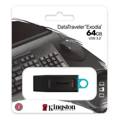 KINGSTON - Memoria USB 64GB 3.2 Exodia