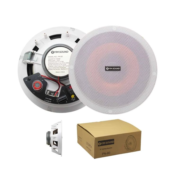 Parlante Ambiental para Cielo Raso 8” de 2 Vías 150W PN-80 YIM SOUND