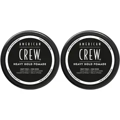 AMERICAN CREW - Dúo Cera Heavy Hold Pomade Fijación Extrema Brillo Intenso
