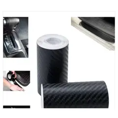 GENERICO - CINTA VINIL FIBRA DE CARBONO ROLLO 3D DE 7CMX3M