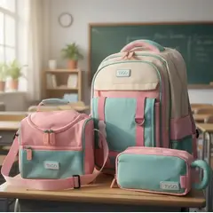 TIGO - MOCHILA ESCOLAR + LOCHERA+ CARTUCHERA- 3 PIEZAS