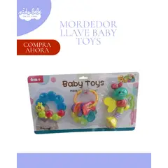 GENERICO - SET DE 3 MORDEDOR ES LLAVE - MODELO BABY TOYS PARA NIÑO