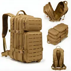 OEM - Mochila Militar Importada 50L Táctica para Camping Trekking y Viajes con Sistema MOLLE Láser