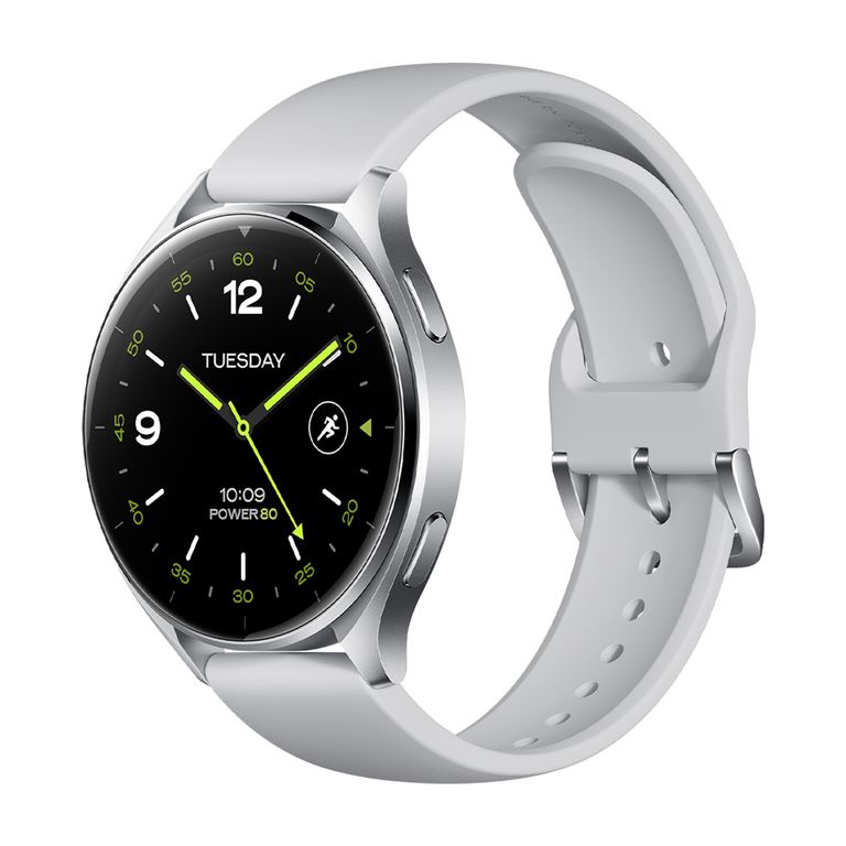 Watch 2 Sliver Case With Gray TPU Strap