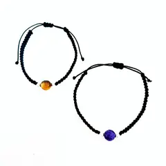 GENERICO - Pulsera Dúo Calma y Fuerza billas plata