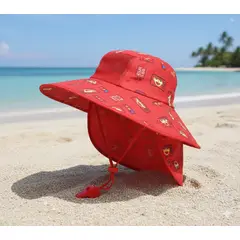 GENERICO - Sombrero con Silbato con Diseño de Carros Rojo