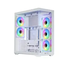ANTRYX - Case Fx970 Pro Blanco Gaming, 2 Paneles De Vidrio, 5 Ventiladores Argb, Gran Ventil