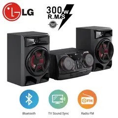 LG - Equipo de Sonido CK43N Multi Bluetooth USB CD 300W