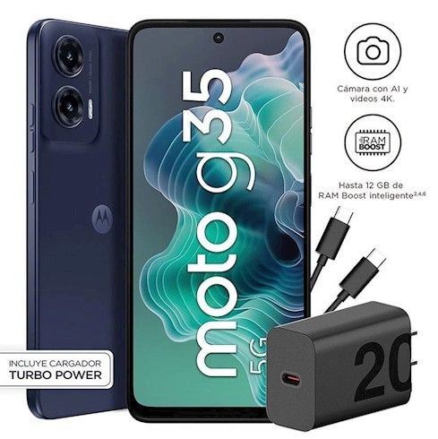 CELULAR G35 4 RAM 256GB NEGRO